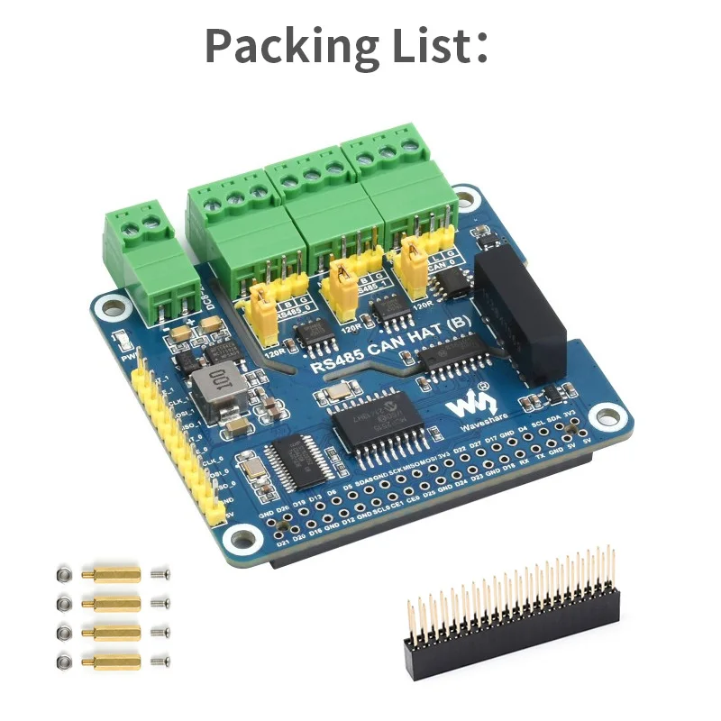 Raspberry Pi rs485 kann Hut (b) 2-ch rs485 1-ch kann Isolation schutz in Industrie qualität für Raspberry Pi
