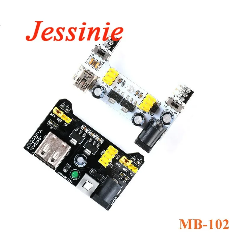 MB102 Breadboard-Stromversorgungsmodul / MB102 weißes Breadboard-Spezial-Leistungsmodul 2-Wege 3,3 V 5 V