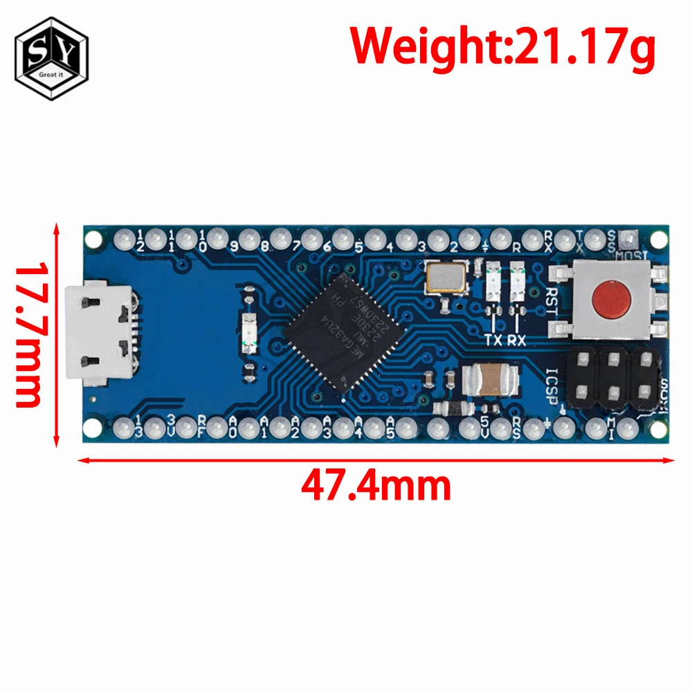 ATmega32u4 5V 16Mhz Expansion Board Modul Für Arduino Micro Kompatibel – Bild 4