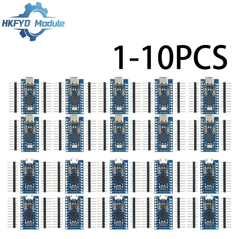 Pro Micro ATmega32U4 5V 16MHz Chip Ersetzen ATmega328 Für Arduino Pro mini Mit 2 Reihe Pin Header Für UNO R3
