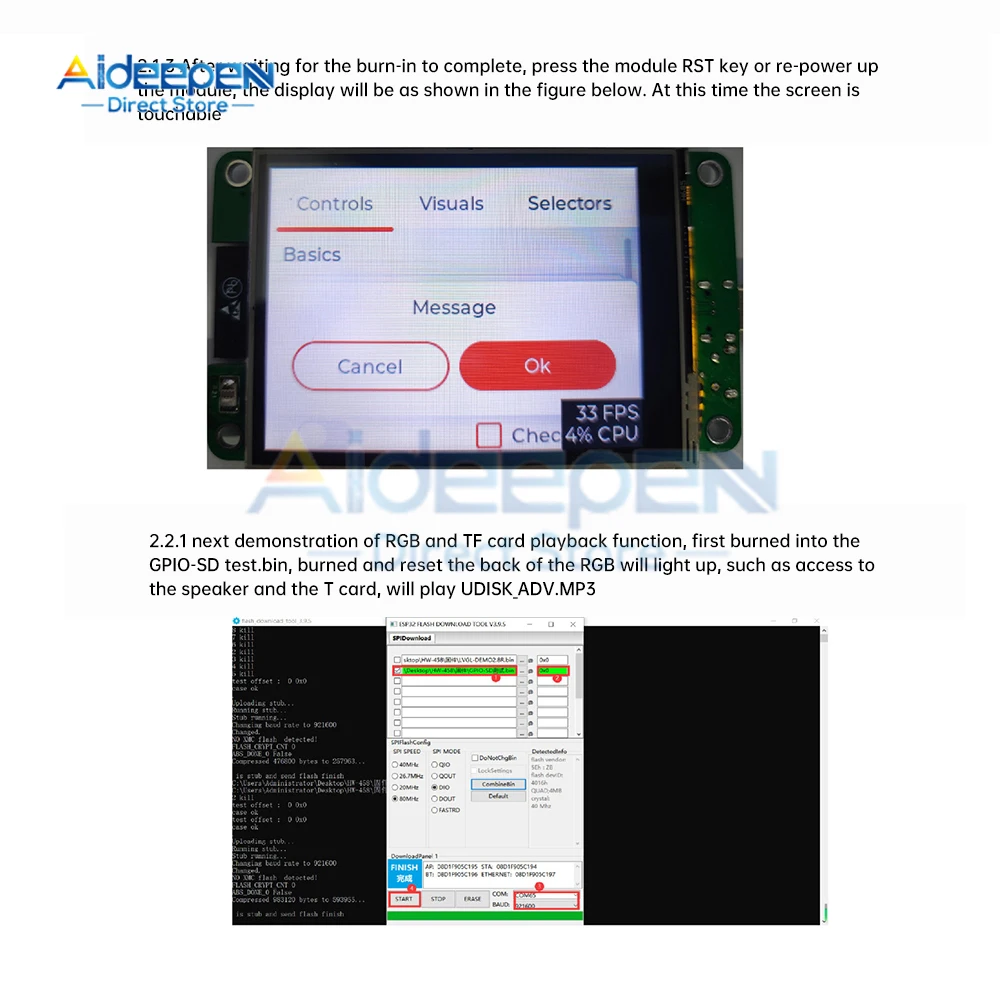 ESP32 LVGL WIFI & Bluetooth Entwicklung Board 2,8 "240*320 Smart – Bild 6