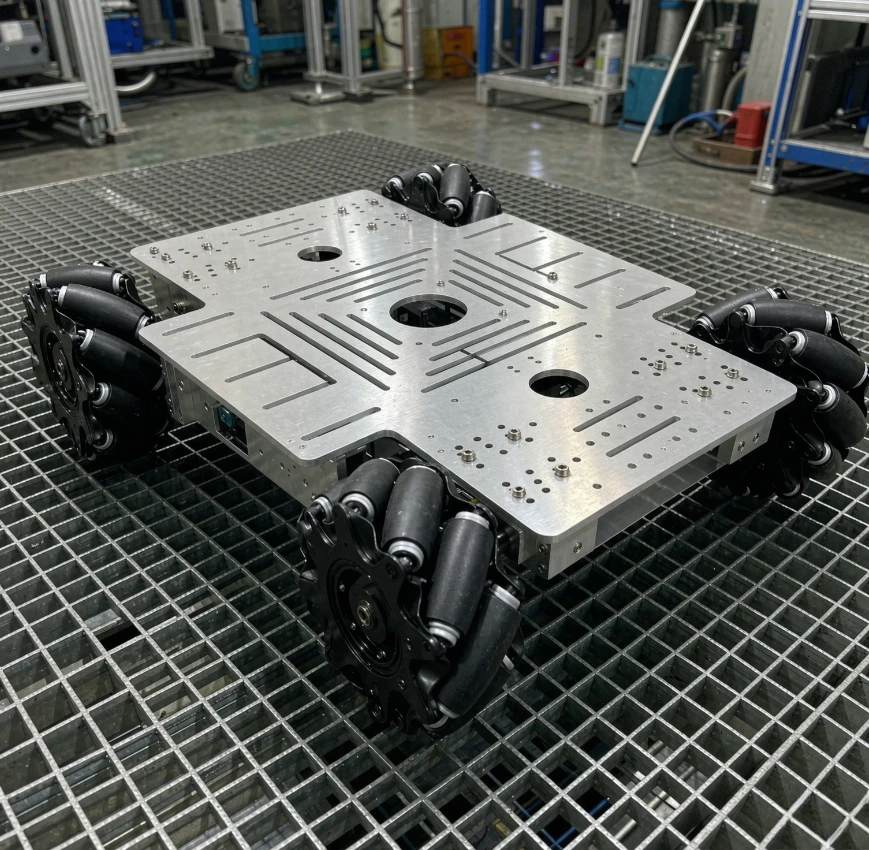 15kg Nutzlast 4WD Mecanum-Rad Roboter-Auto-Kit mit 12V-Motoren & RC-Fernbedienung, Programmierbares