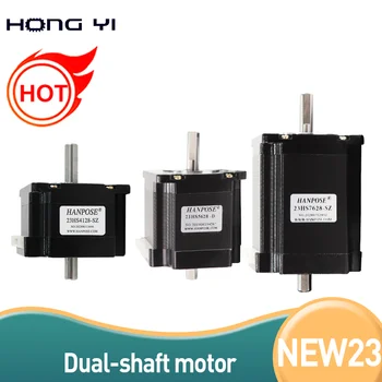 NEMA 23 Schrittmotor mit Doppelwelle 23HS4128-SZ 23HS5628-SZ 2,8A 126N.cm Doppelwelle D=8mm 57x56mm Nema23