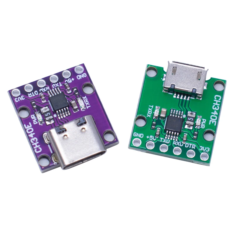 CH340E USB-zu-TTL-Seriell-Adaptermodul Typ-C/Micro-USB Optional – Bild 6
