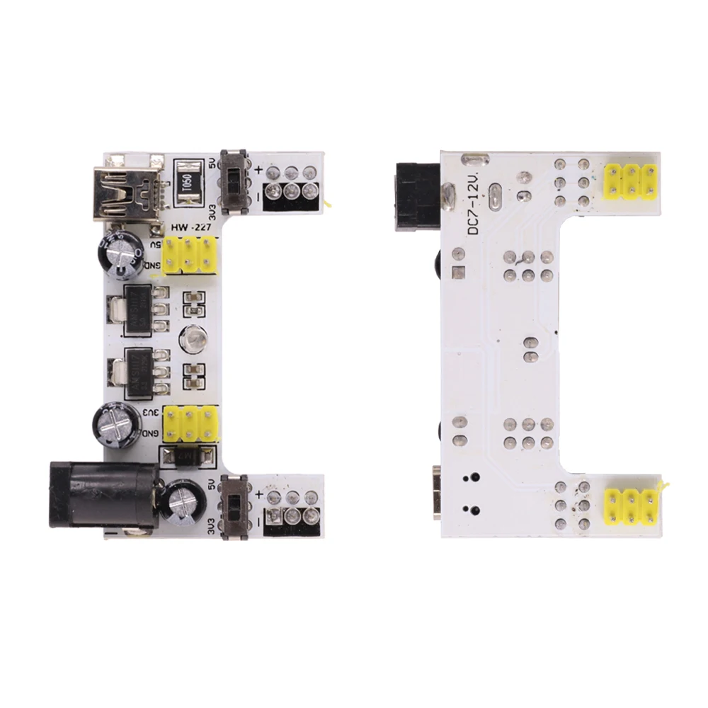 MB102 Breadboard Spezielles Netzteilmodul Mini Micro USB Schwarz Weiß – Bild 6