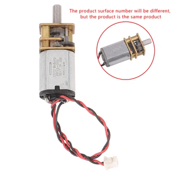 DC 3V-12V 60RPM N20 Mini-Getriebemotor, Vollmetall-Getriebe-Reduziermotor, Mikro-Motor mit Geringer Drehzahl