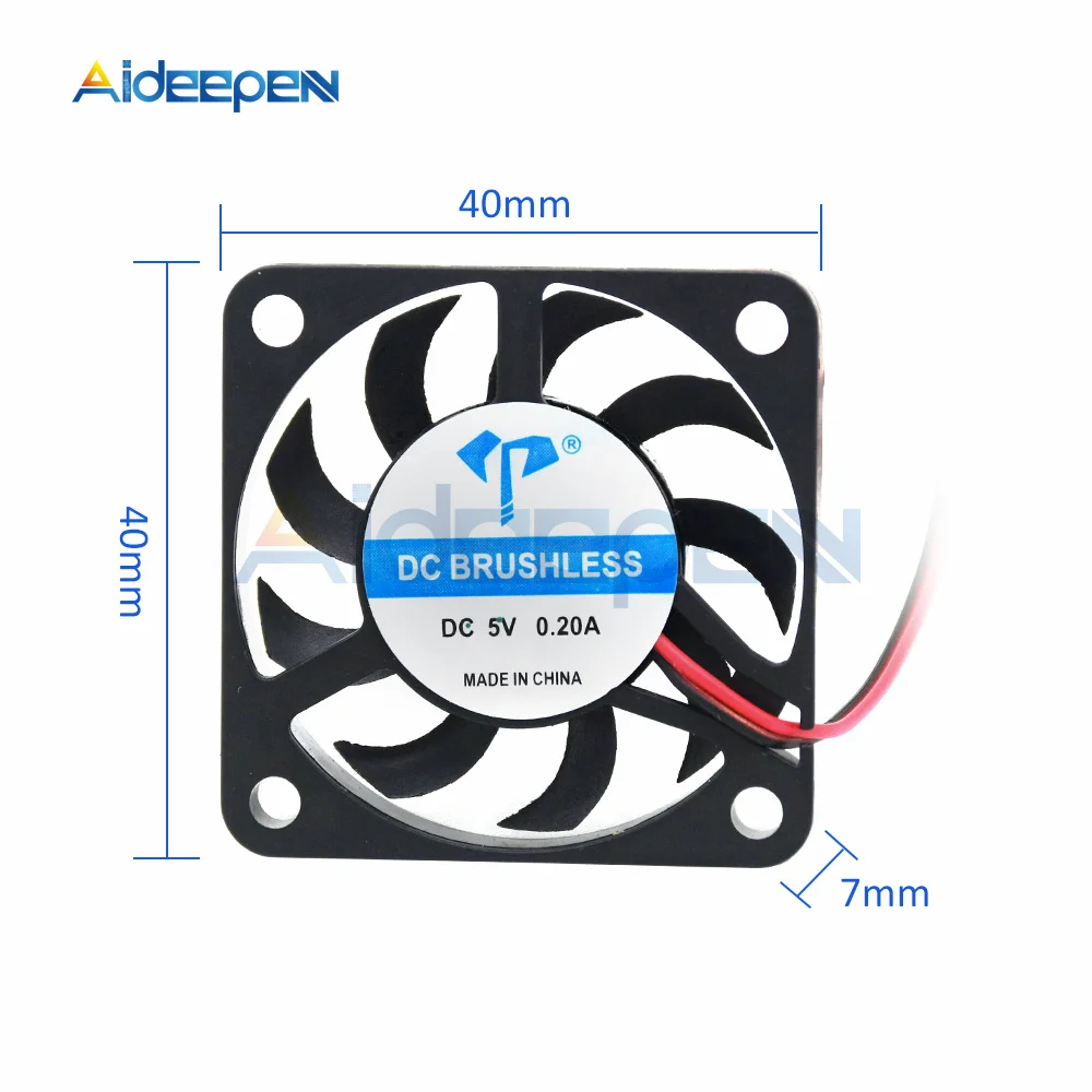 DC4007 Bürstenlosen Ultra-thin Fan DC 5V 12V 4cm 40mm 40X40X7mm Micro – Bild 6