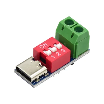 USB-C pd Trigger Board Modul pd/qc Decoy Board Schnell ladung USB Typ C bis 12V Hochgeschwindigkeits-Ladegerät
