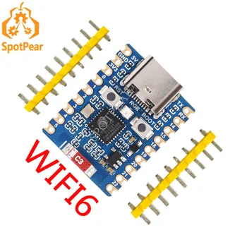ESP32 Entwicklungsboard ESP32-C6 Mini-Entwicklungsboard Basierend auf ESP32-C6FH8 Dual-Prozessoren 2,4GHz WiFi