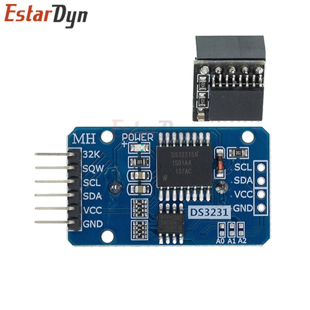 Estardyn DS3231 RTC-Modul Hochpräzise Echtzeituhr I2C AT24C32 Speicher – Bild 2