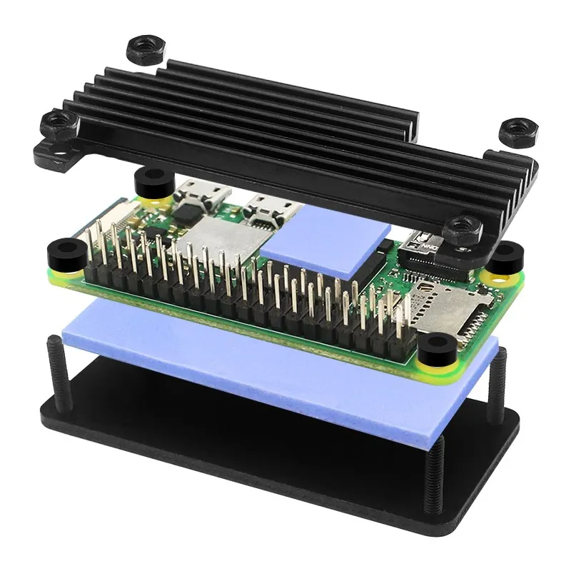 Raspberry Pi Zero 2 W Aluminiumgehäuse Metallgehäuse Passive Kühlung – Bild 5