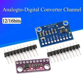 12 Bits 16 Bit I2C ADS1115 ADS1015 Modul ADC 4 Kanal mit Pro Gain Verstärker 2,0 V bis 5,5 V für Arduino RPi