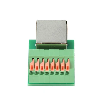 RJ45 Netzwerkanschluss-Klemmenblock, Schweißfreie Datenadapterplatine, Buchsenanschluss für Führungsschienen