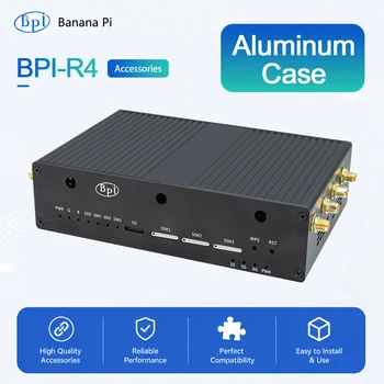 Banana Pi BPI-R4 Aluminiumgehäuse für Banana Pi BPI-R4 Entwicklungsboard-Zubehör