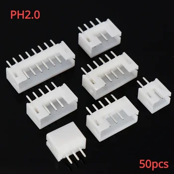 PH2.0 Pins Header Stecker 2P 3P 4P 5P 6Pin 2mm Pitch Für PCB jst gerade pins (50 Stück)