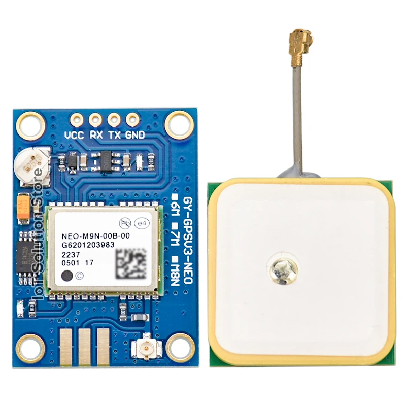 GY-GPSV3-M8N 6M M9N NEO-M9N M8T F10N GPS BDS GNSS Module with Active Ceramic Antenna NEO-M9N-00B-00 NEO M9N