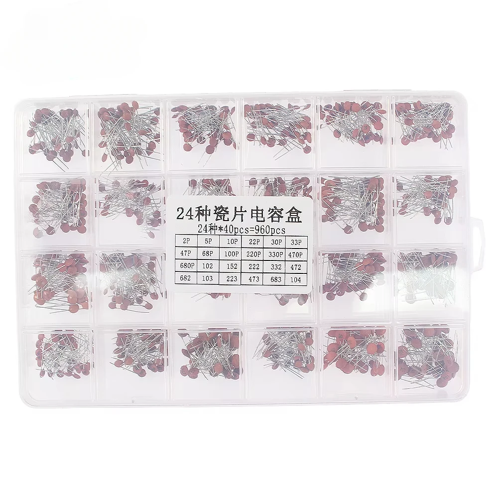 Keramikkondensator-Set, 2 pF-0,1 uF, elektronische (300 Stück) – Bild 2