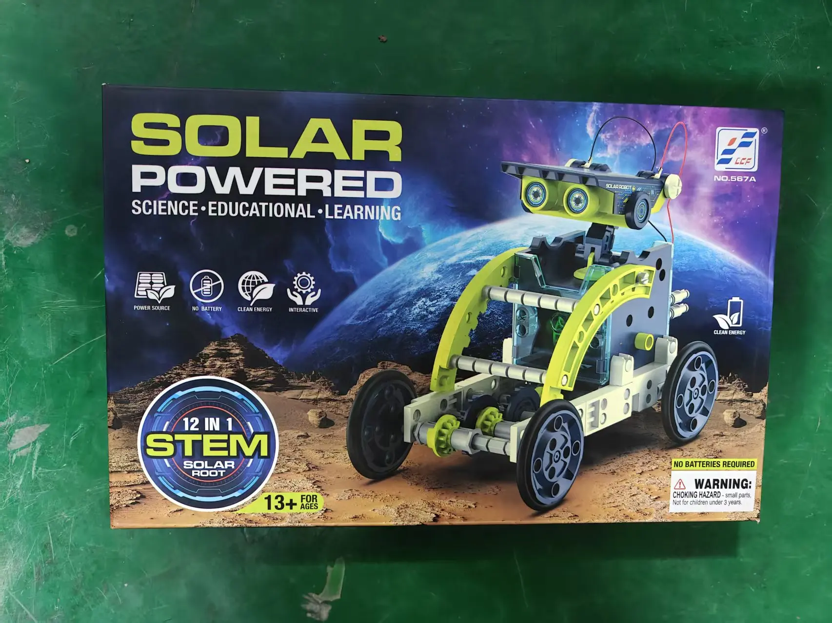 Solarbetriebenes 12-in-1 STEM Solar Root 567A Baustein-Set für Kinder, Wissenschaft, Bildung und Lernen