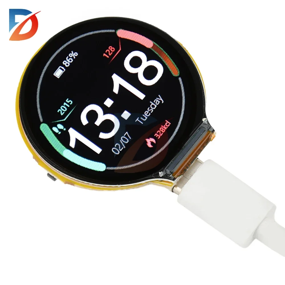 ESP32-C3 Arduino LVGL WLAN- und Bluetooth-Entwicklungsboard mit 1,28 Zoll 240*240 IPS Smart Display