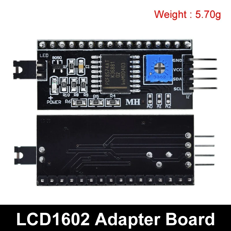 LCD1602 1602 LCD-Modul Blau/Gelb Grüner Bildschirm 16x2 Zeichen LCD-Display PCF8574T PCF8574 IIC