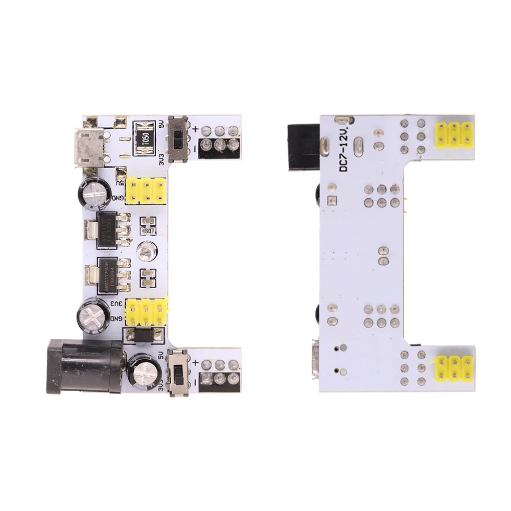 MB102 Breadboard Spezielles Netzteilmodul Mini Micro USB Schwarz Weiß – Bild 5