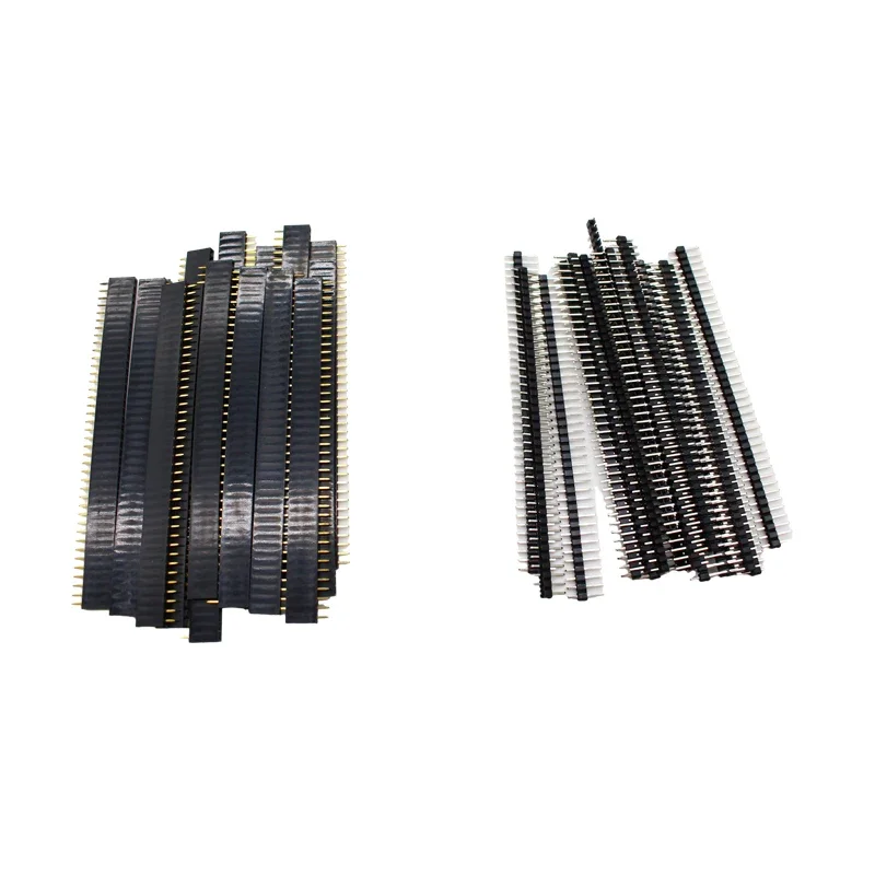 10 Paar 40 Pin 1x40 einreihige männliche und weibliche 2,54 (20 Stück) – Bild 2