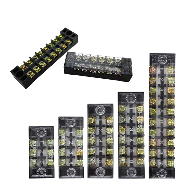 Doppelreihiger Schraubklemmenblock für feste Verdrahtung, Kabelverbinder TB-1503/TB-1506 15A TB-2503/TB2506
