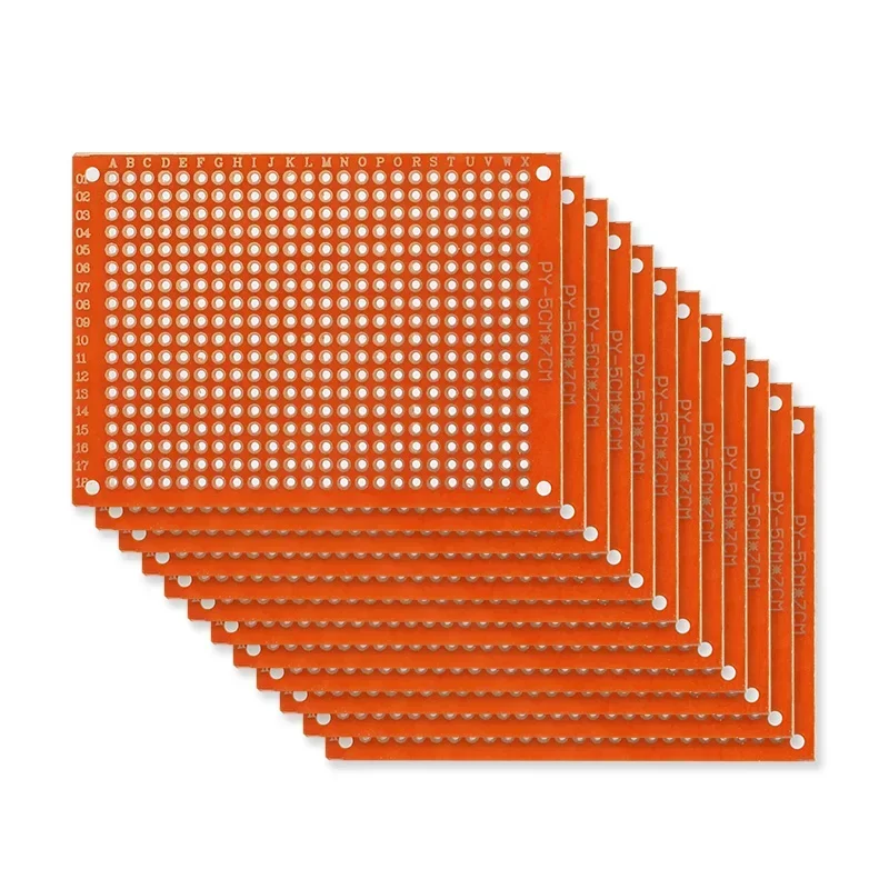 Universal PCB Prototyp Perforierte Grid Board Kit 5x7cm (10 Stück) – Bild 2