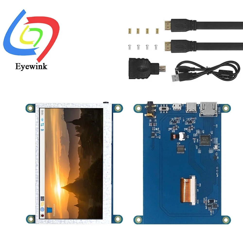 4,3 Zoll Raspberry Pi HDMI-Bildschirm mit USB-Kapazitivem Touchscreen – Bild 5