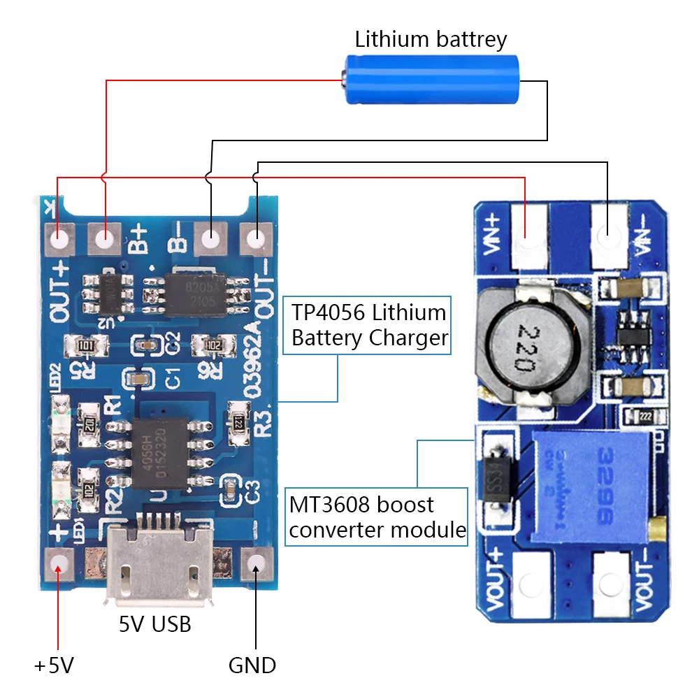 10pcs Typ-C/Micro/Mini USB 5V 1a tp4056 Lithium-Batterie lade modul – Bild 5