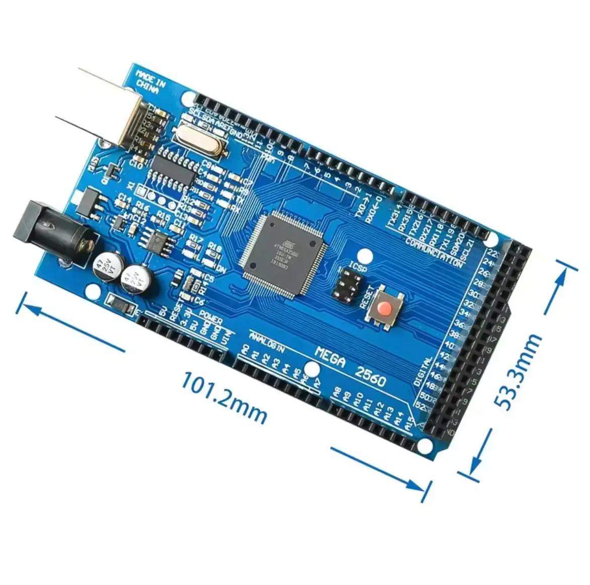 MEGA2560 MEGA 2560 R3 (ATmega2560-16AU CH340G) AVR USB-Board – Bild 5