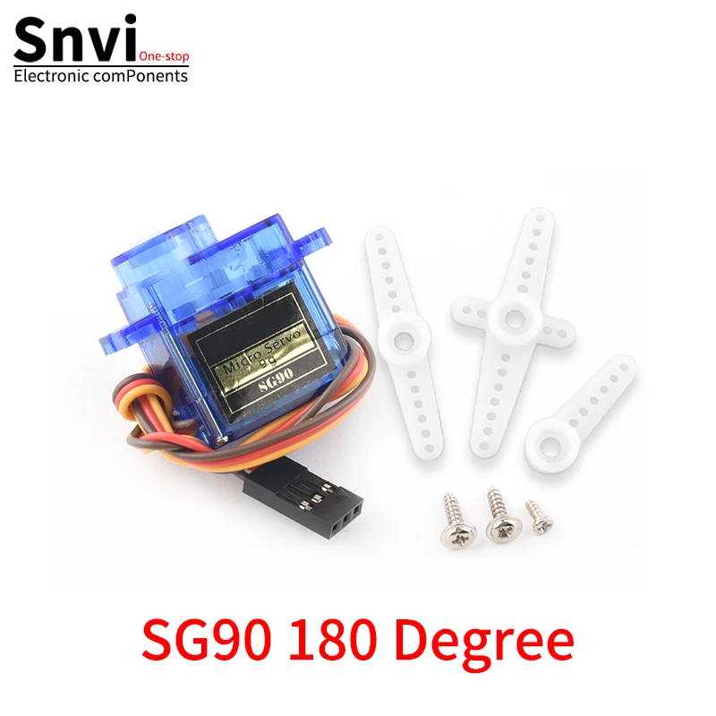 Snvi SG90 MG90S MG945 MG995 MG996 Servomotor, geeignet für Arduino UNO DIY Roboterarm, Hubschrauber