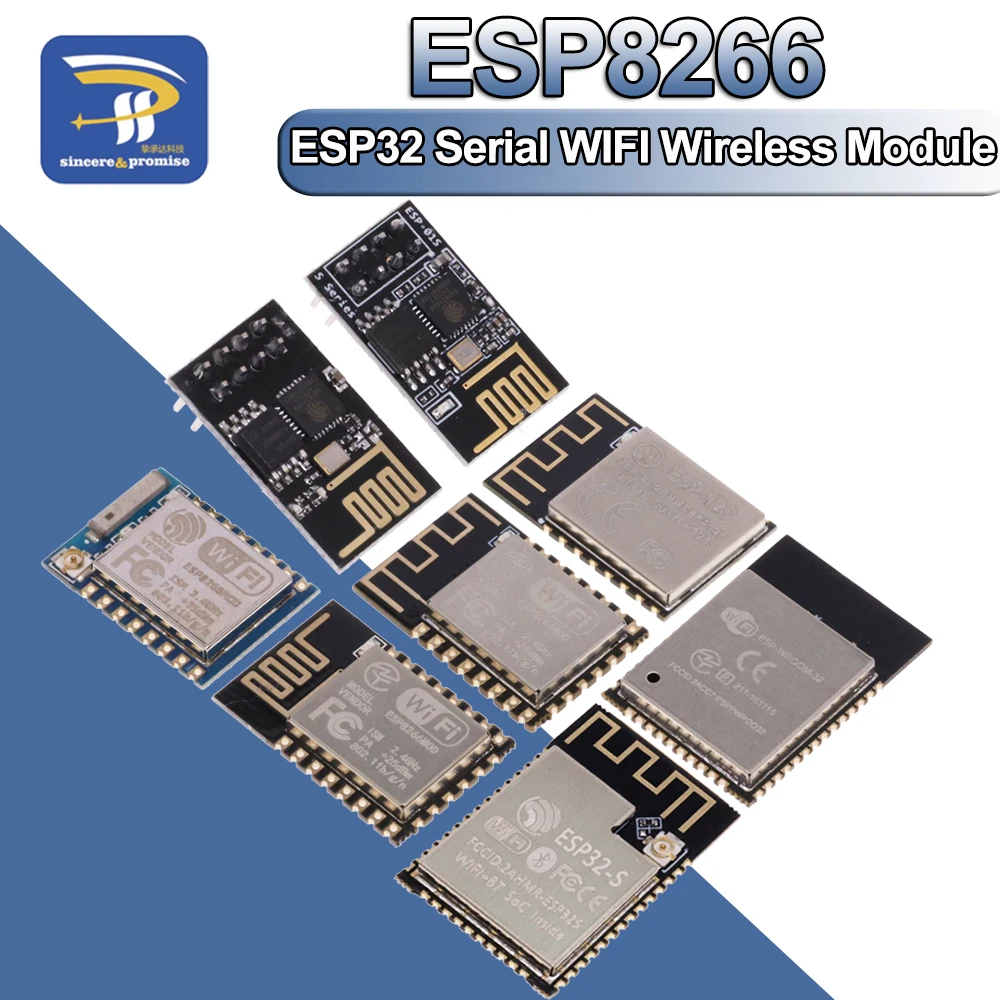 ESP8266 ESP-12F Serielles WLAN-Modul ESP-01 ESP-07 ESP-12S ESP-12E ESP-01S Serielles WLAN Drahtloses Modul