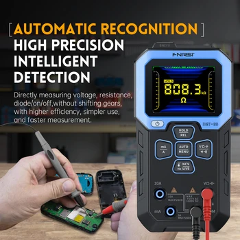 FNIRSI DMT-99 Digitales Multimeter 9999 Anzeigen Smart Professioneller Tester 1000V 10A True RMS Auto-Range AC