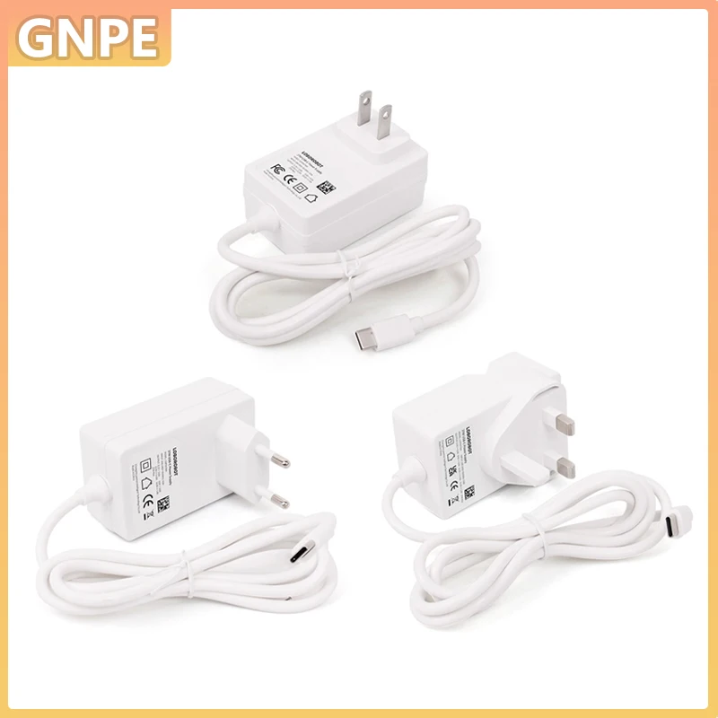 Raspberry Pi 5 27 W PD-Netzteil - 5,1 V 5 A USB-Typ-C-Adapter mit EU/US/UK-Steckern