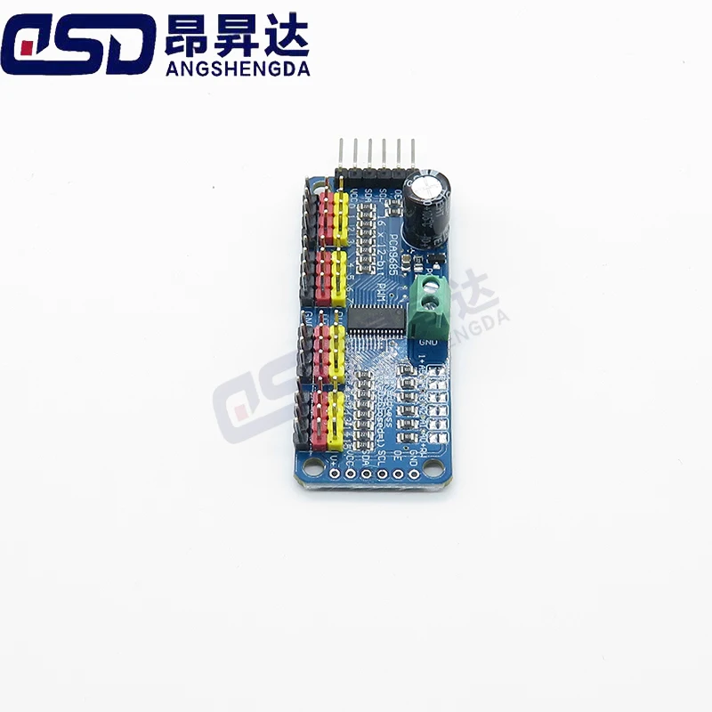 PCA9685 Roboter-Controller IIC-Schnittstelle 16-Kanal 12-Bit PWM – Bild 2