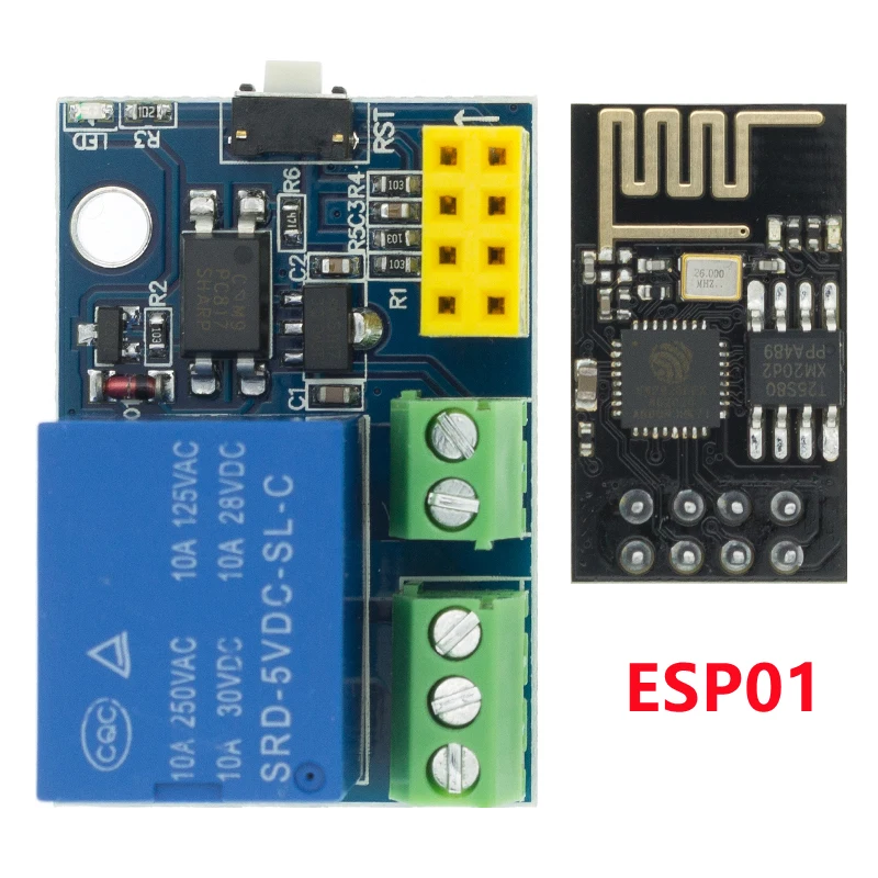 ESP8266 ESP-01 ESP-01S 5V WiFi Relais Modul Dinge Smart Home – Bild 4