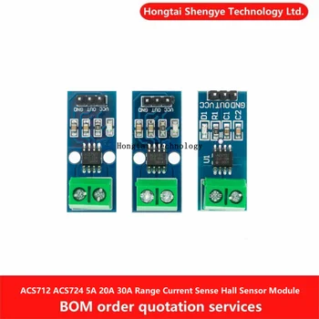 Acs712 acs724 5a 20a 30a dc5v Bereich Stroms ensor platine Hall Stroms ensor modul 05b