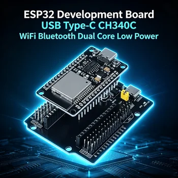 ESP32 Entwicklungsboard USB Typ-C CH340C Chip WiFi Bluetooth Dual-Core Stromsparendes Mikrocontroller-Modul