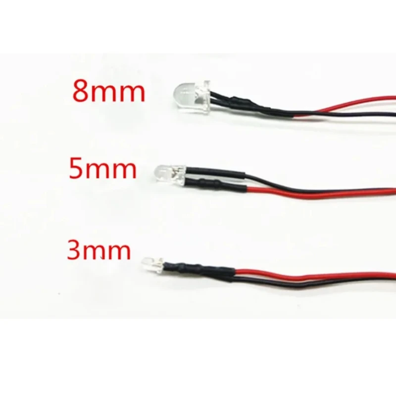 3 mm 5 mm LED-Leuchtdioden (6 Farben x 20 Stück), 3 V-12 (120 Stück) – Bild 4