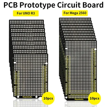 Keyestudio10pcs Prototyp PCB-Löt platte für Arduino Uno R3/Mega 2560 Shield Board FR-4 umwelt freundliches