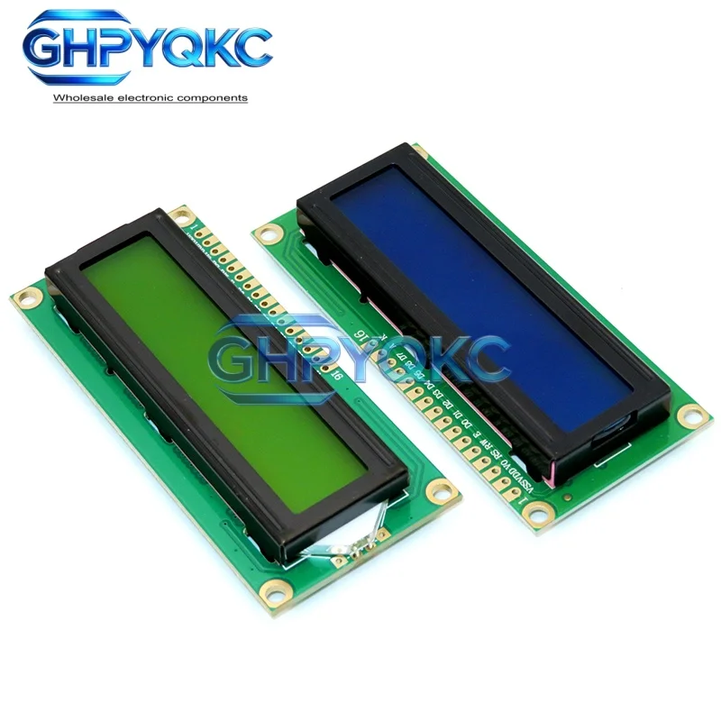 LCD1602 1602 LCD-Modul Blau / Gelbgrüner Bildschirm 16x2 Zeichen LCD-Anzeige PCF8574T PCF8574 IIC I2C