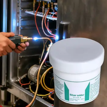 100g Silber-Lötflusspulver Hochtemperatur-Lötflussmittel für Kupfer, Messing & Stahl, HVAC, Automobil