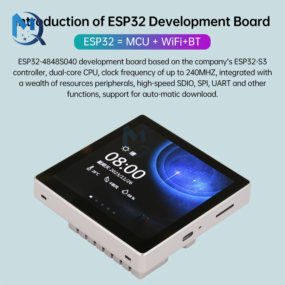 ESP32-S3 Entwicklungsboard LVGL 4,0 Zoll 480*480 Smart Display Wi-Fi – Bild 2