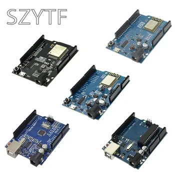 UNO R3 Box ATMEGA16U2 / UNO + WiFi R3 ATMEGA328P Chip CH340G Für Arduino UNO R3 Entwicklung Bord weMos ESP8266