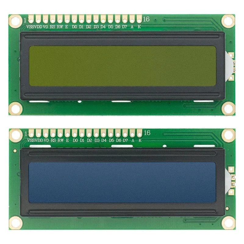 LCD1602 I2C LCD-Modul Blauer / Gelbgrüner Bildschirm 16x2 Zeichen – Bild 2