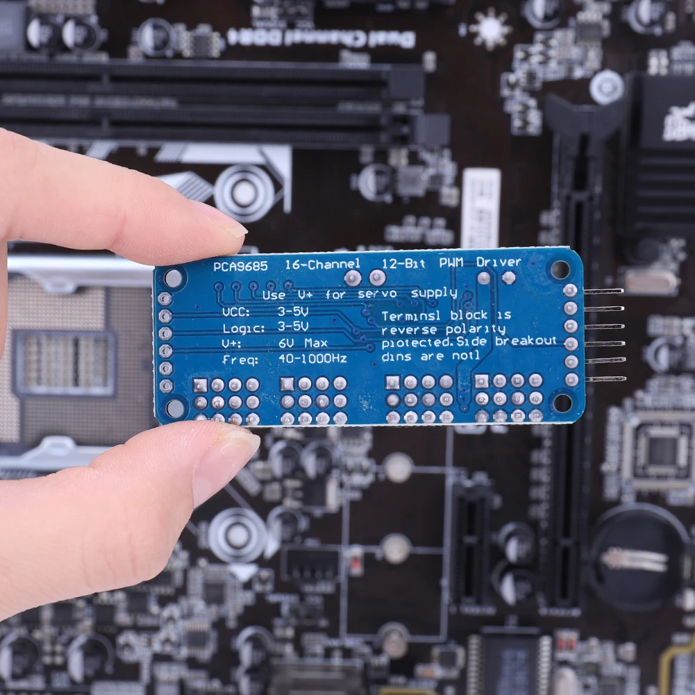 PCA9685 Roboter-Controller, IIC-Schnittstelle, 16 Kanäle, 12 Bit, PWM – Bild 3