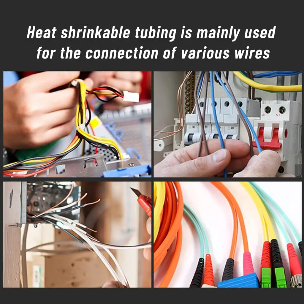 Schrumpfschläuche 2:1 Draht Kabel Wrap Sortiment Elektrische – Bild 6