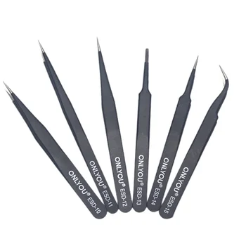 Onlyyou esd Präzisions pinzette Set anti statische rostfreie Pinzette Kit Löten Zubehör Werkzeuge für die
