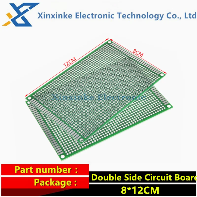 8*12CM 8x12cm Doppel Seite Platine PCD Prototyp PCB DIY Universal Gedruckt diy Teile Loch Board (5 Stück)